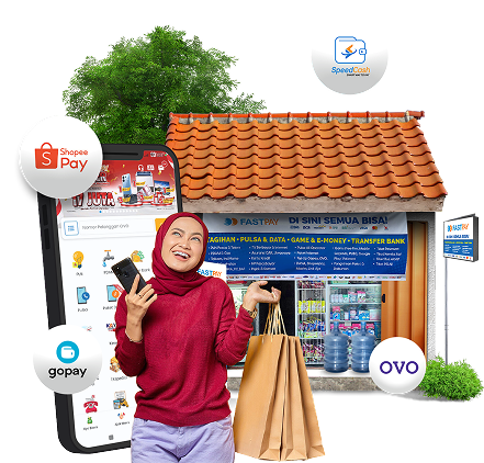Jadi agen top up e-money pertama di desamu