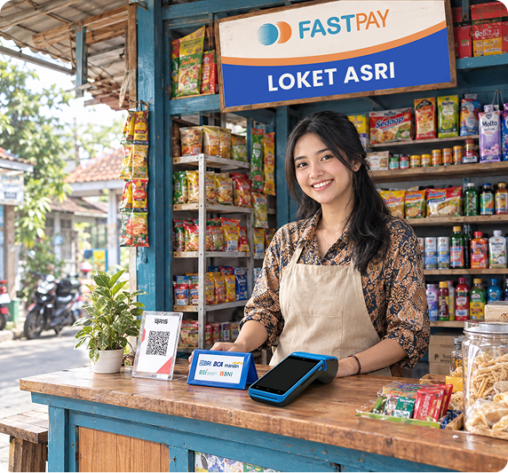Mitra Fastpay siap melayani kebutuhan digital pelanggan di toko