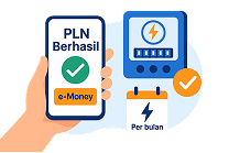Transaksi PLN Berhasil Perbulan