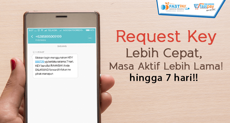 Fitur Baru! Request Key FASTPAY Lebih Mudah dan Masa Aktif Lebih Lama