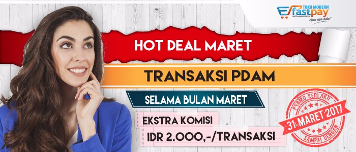 (Promo Maret) Hot Deal Maret Transaksi PDAM