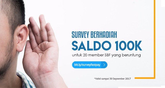 Ayo Ikuti Survey SBF & Dapatkan Hadiahnya !