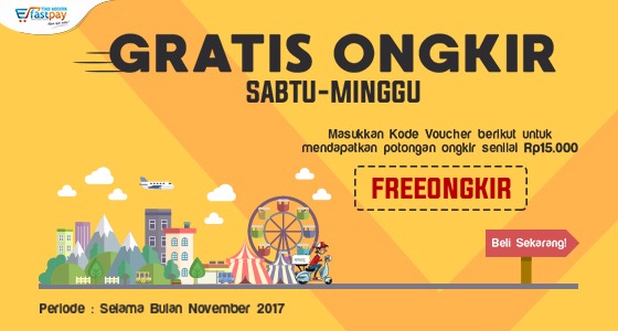 GRATIS ONGKIR Setiap Sabtu dan Minggu Selama Bulan November!