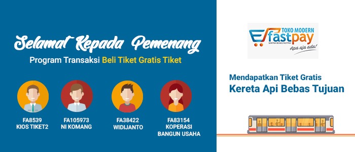 Pengumuman Pemenang BELI TIKET BONUS TIKET!