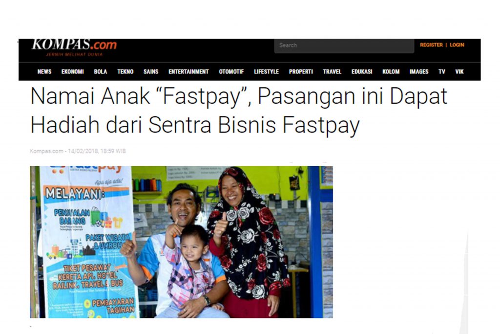 anak-fastpay-tribun-1024x683 Namai Anak “Fastpay”, Pasangan ini Dapat Hadiah dari Sentra Bisnis Fastpay! ?