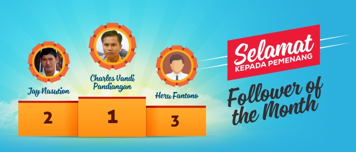 Predikat Follower Of The Month Januari 2018