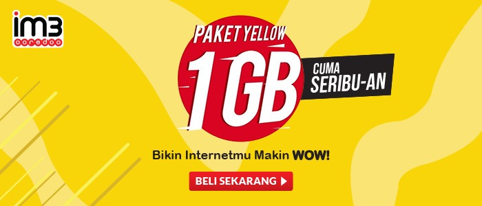 Makin HEMAT dengan Kuota Hemat Indosat Yellow! Cuma SERIBU-an!