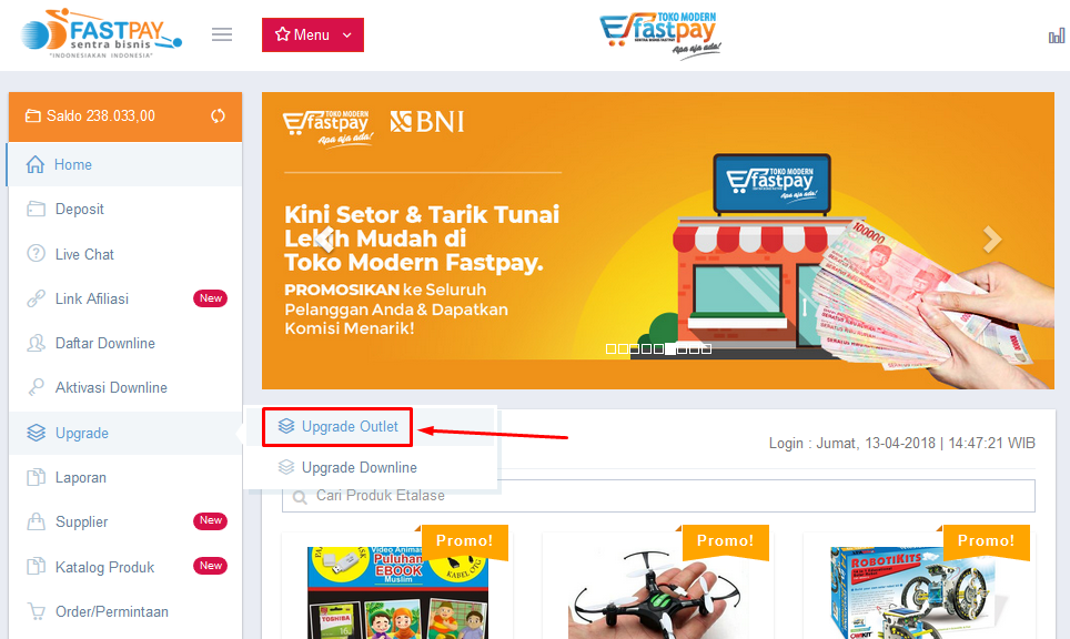 cara-upgrade-fastpay-2 Voucher Upgrade Siapa Cepat Dia Dapat – Hanya Untuk 50 Outlet