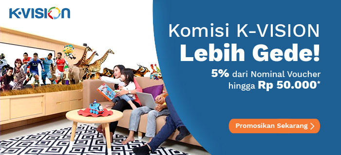 KOMISI LEBIH GEDE 5% – hingga 50 RIBU dari Nominal Voucher!