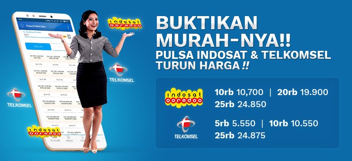 Buktikan Murah-nya !! Pulsa Indosat dan Telkomsel, Turun Harga !!