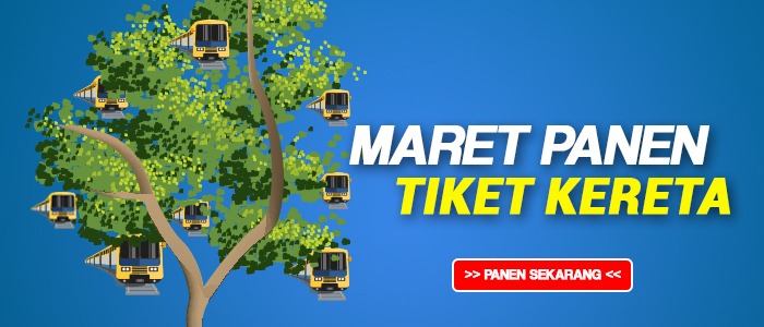 Maret Panen Tiket Kereta. Buruan Jangan Sampai Kehabisan!