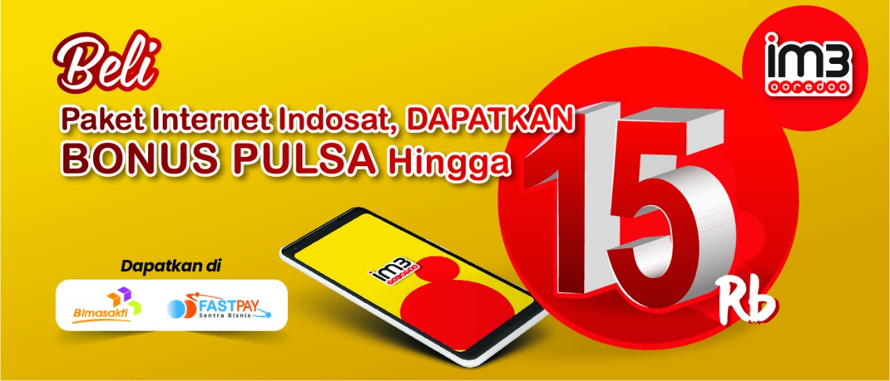 Semarak Pay Day, Beli Paket Internet Indosat di Fastpay GRATIS PULSA Hingga 15 Ribu