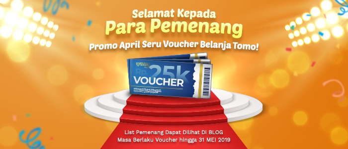 Selamat untuk Para Pemenang #AprilSeru Voucher Belanja TOMO!