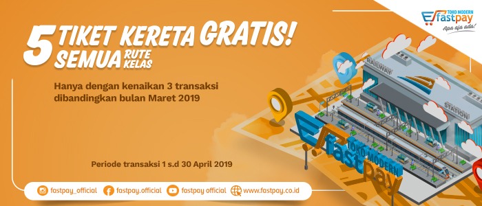 MANTAB! Promo Gratis 5 Tiket KAI Kemana Saja