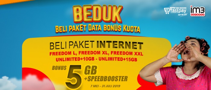 Semarak Pay Day, Beli Paket Internet Indosat di Fastpay BONUSNYA DOUBLE!