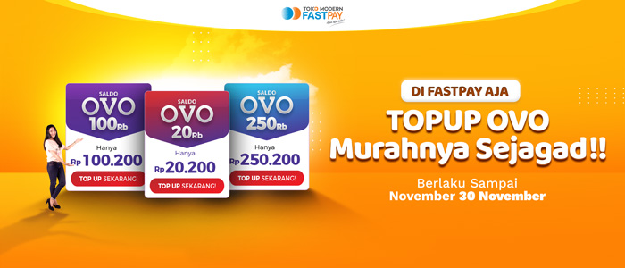 [PROMO] Top Up OVO  Murahnya Sejagad di Fastpay!!