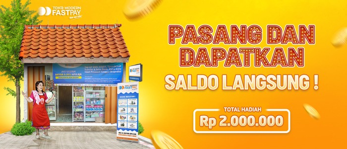 Pasang Alat Promo Baru Dapat Bonus Saldo Jitu dari Fastpay!