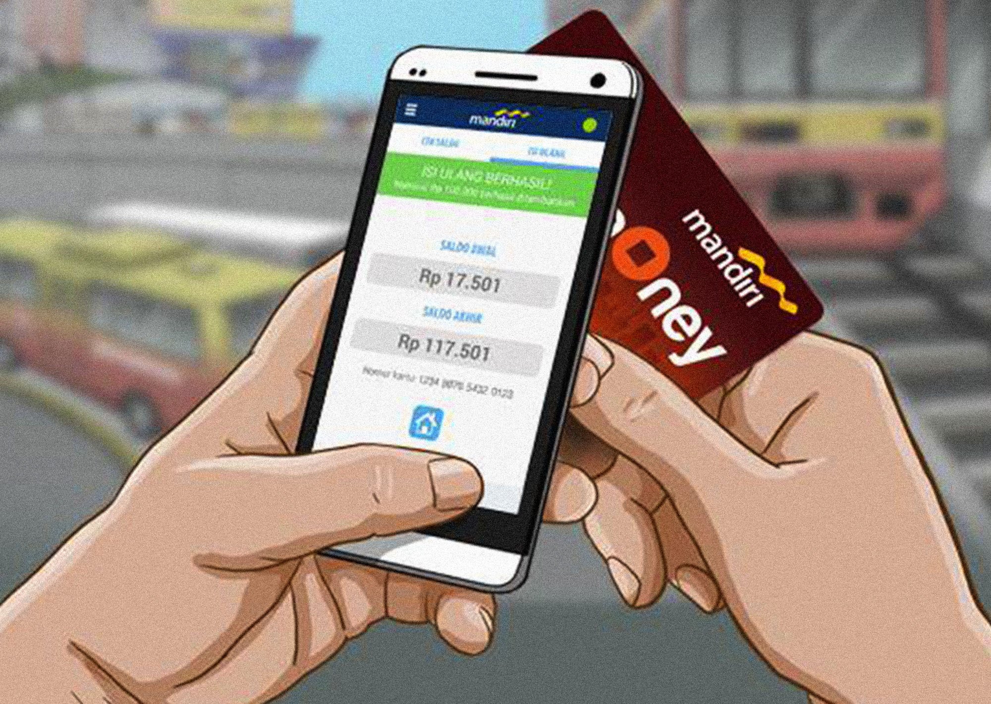 apa perbedaan mandiri e cash dengan line pay e cash