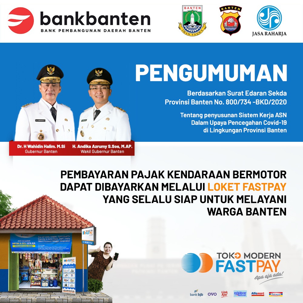 Layanan-Pajak-Banten-Tutup-Sementara Antisipasi Corona? Lebih Aman & Tenang Bayar Pajak ke Toko Modern Fastpay Terdekat!