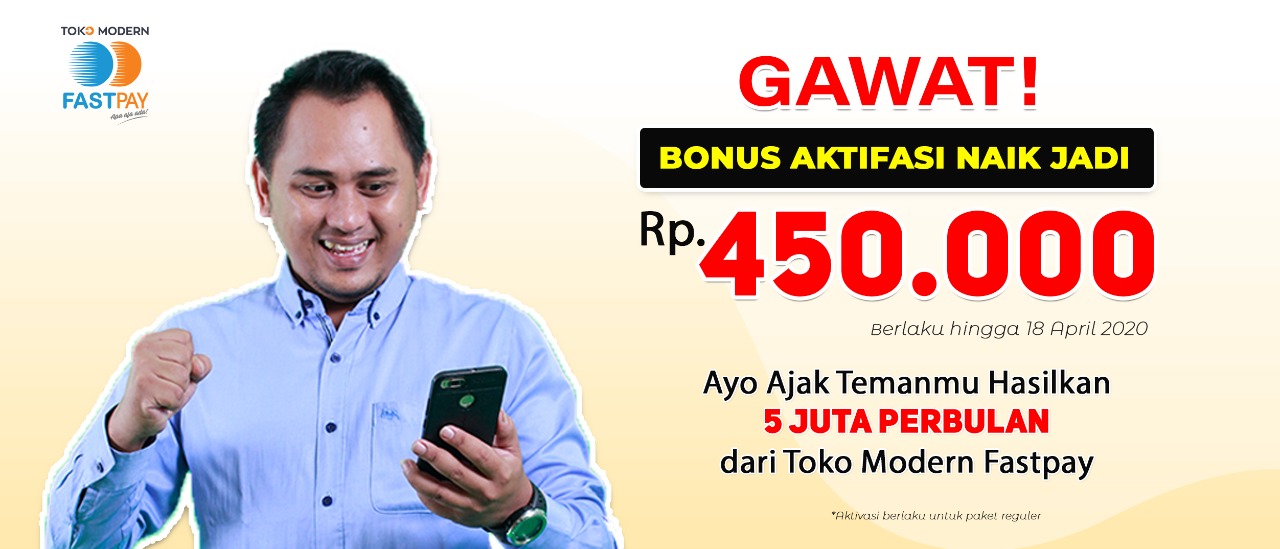 GAWAT!! Bonus Aktifasi Naik Jadi 450ribu