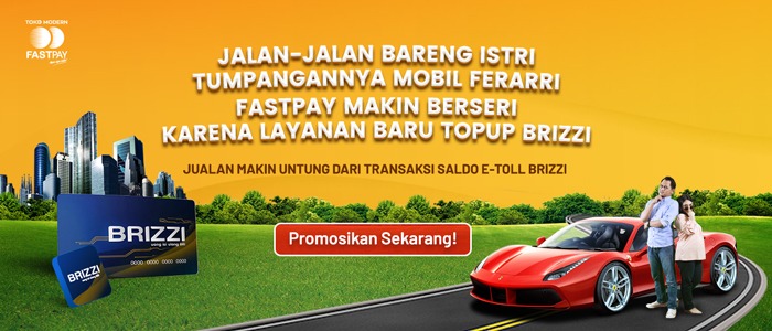 Fastpay Berseri karena Bertambahnya Layanan Top-Up Saldo Brizzi