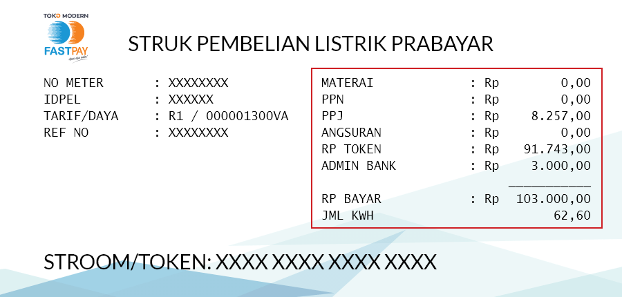 ilustrasi-struk-token-pln-prabayar Begini Rumus Cara Menghitung kWh Token Listrik PLN