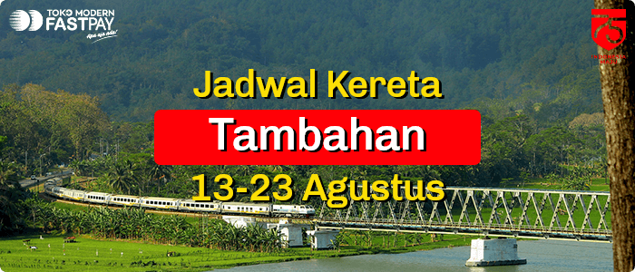 Jadwal Kereta Api Tambahan 13-30 Agustus (Update)