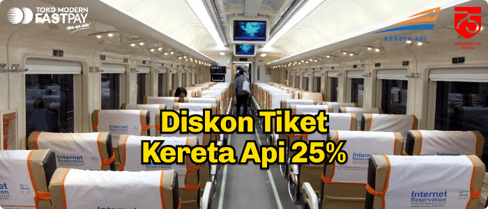 Tiket Kereta Api Promo Diskon Hingga 25%