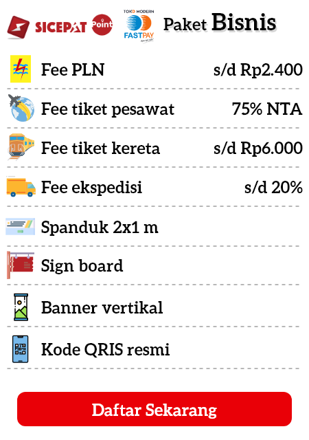 daftar-sicepat-fastpay-bisnis Daftar Jadi Outlet SiCepat Point Resmi di Fastpay