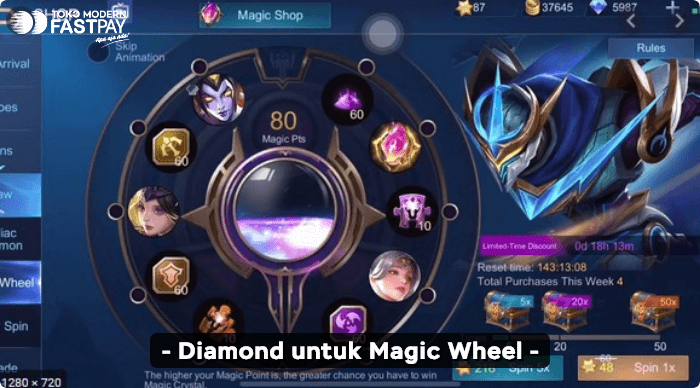magic-wheel-mobile-legends Fungsi Diamond Mobile Legends Kamu Perlu Tahu, Promo Diamond Mobile Legends di Fastpay