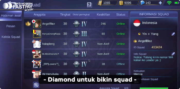 membuat-squad-mobile-legends Fungsi Diamond Mobile Legends Kamu Perlu Tahu, Promo Diamond Mobile Legends di Fastpay