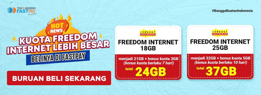 freedom-internet-indosat Paket Freedom Internet Indosat di Fastpay Bonus Kuota Utama Lebih Besar