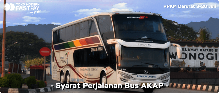 Syarat naik bus AKAP PPKM Darurat