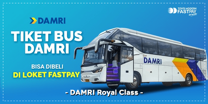 beli-tiket-bus-damri-royal-class-di-fastpay 7 Bus AKAP Mewah dari Jakarta ke Surabaya