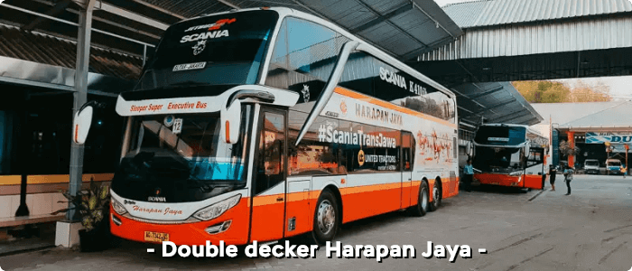 doble-decker-harapan-jaya-jakarta-surabaya 6 Bus Double Decker Lewat Tol Trans Jawa di Fastpay