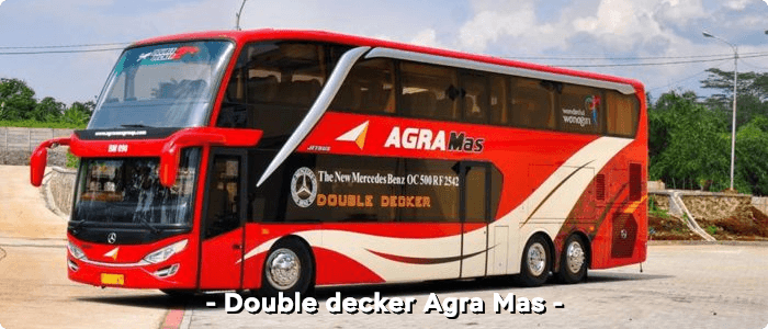 Bus AKAP double decker Agra Mas