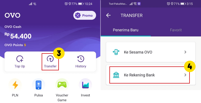 03-akun-ovo-transfer-ke-rekening-bank Tutorial Cara Deposit Fastpay Melalui OVO