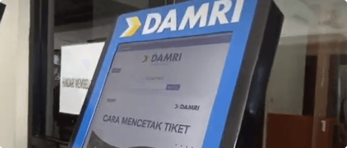 Cetak tiket bus AKAP DAMRI