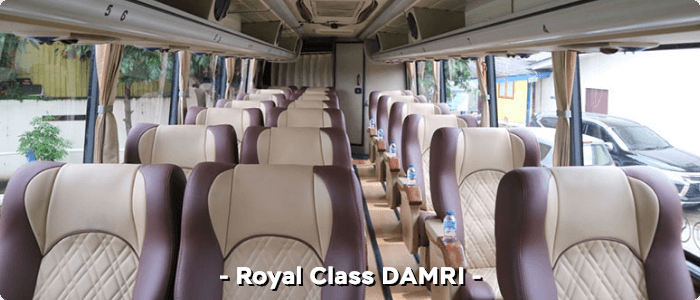 kursi-royal-class-damri Tips Memilih Kursi Bus AKAP