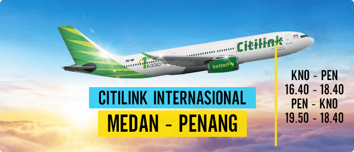 Jadwal Citilink Medan - Penang
