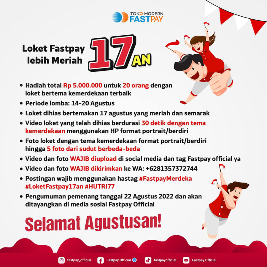 Lomba 17an Agustus menghias Loket Fastpay