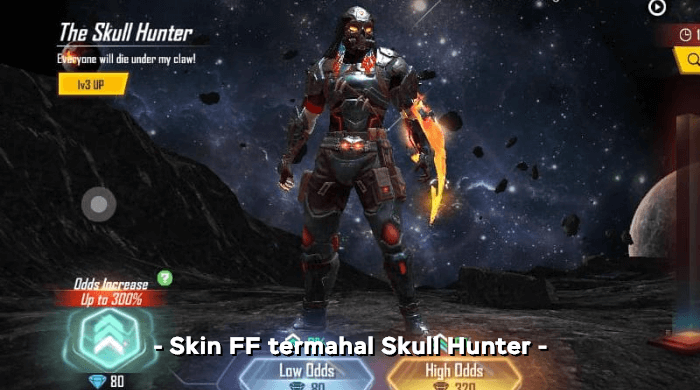 Skin FF termahal Skull Hunter