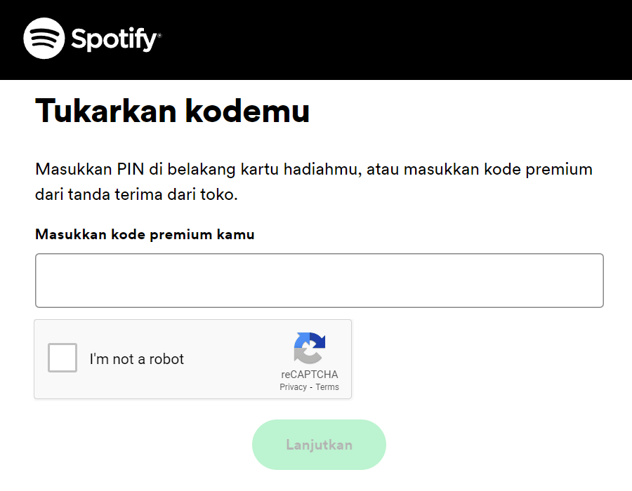 Cara redeem voucher Spotify Premium
