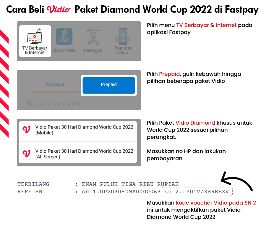 beli-vidio-diamond-world-cup-2022 Langganan Vidio Piala Dunia Qatar 2022 di Fastpay, Nonton 64 Pertandingan di HP