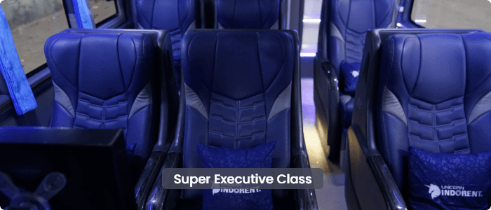 super-executive-class-indorent Jadwal dan Harga Tiket Bus Indorent Jakarta - Yogyakarta