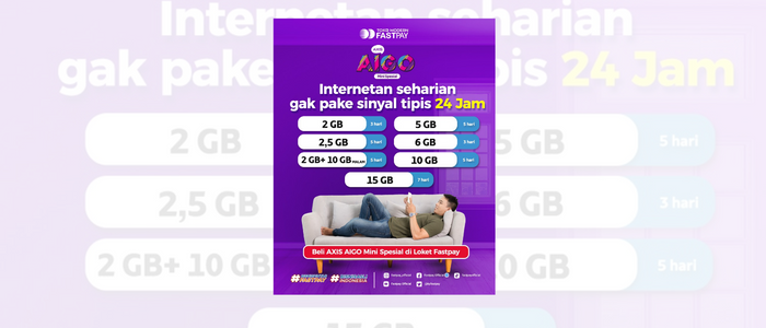 Jual Voucher Axis Aigo Hanya di Fastpay