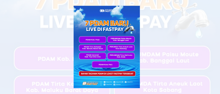 Bayar PDAM Kota Palu di Fastpay