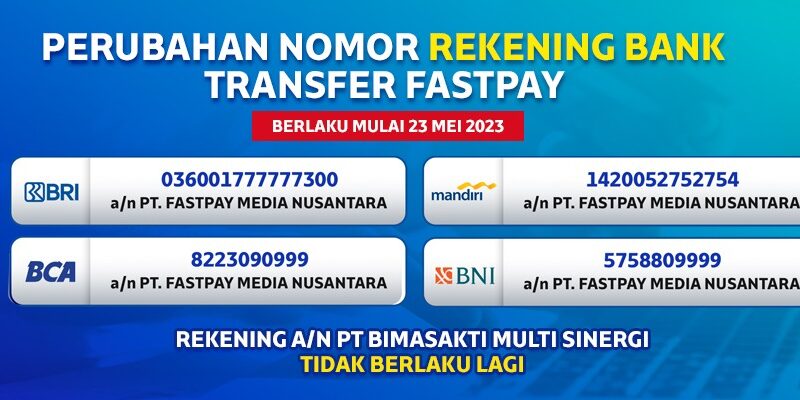 (Ebook) Nomor Rekening Bank Fastpay