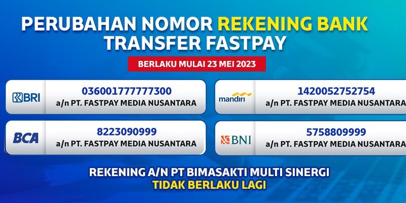 (Ebook) Nomor Rekening Bank Fastpay