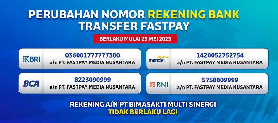 (Ebook) Nomor Rekening Bank Fastpay